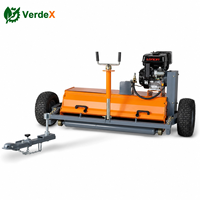 NEXAGROT Euro 5 Industrieller 4-Takt 420cc 11KW Benzin-ATV-Mäher Mulchfunktion Gerade Klinge Höhenverstellbare Griffe Aluminium-Chassis
