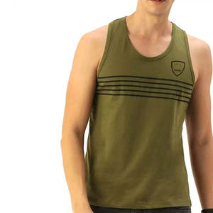 High Quality Cotton Sports Muscle <b>Gym</b> Tank Top Two Tone Sleeveless <b>Vest</b> for <b>Men</b> Custom Size XL-for Bodybuilding and Running - Product Image 2