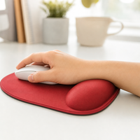Tapis de souris de bureau en caoutchouc personnalisé avec repose-poignet, respectueux de l'environnement, doux, sublimation