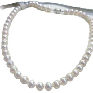 Collier haut de gamme en perles d'eau douce pour Xiaomi, 5 mm, chaîne en or 18 carats, fermoir à boucle, luxe léger avec une sensation haut de gamme - Product Image 5