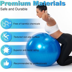 Pelota de Yoga Antideslizante y Antiexplosión con Bomba Rápida, Pelota de Ejercicio para Parto y Fitness, Silla de Equilibrio Cómoda - Accesorio para Entrenamiento - Product Image 3