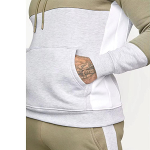 Ensemble de survêtements unisexes personnalisables en polyester et coton de haute qualité, ensembles de jogging vierges pour hommes - Product Image 5