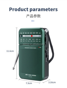 <span class=keywords><strong>Radio</strong></span> Portátil ELETREE TG-Q55 FM AM SW, Mini <span class=keywords><strong>Radio</strong></span> Recargable Multibanda con Altavoz para el Hogar, Viajes y Actividades al Aire Libre - Product Image 4