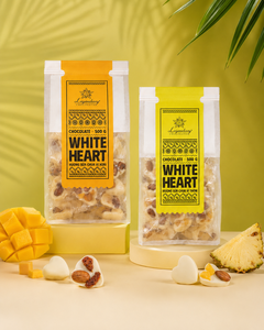 Best Seller White <b>Chocolate</b> Compound Coated Almonds With Yogurt And Dried Fruit In Custom Box Packaging For Wedding Gifts - Product Image 5