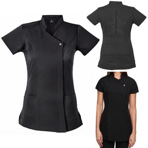Uniforme de Trabajo para Salón de Belleza, Túnica para Esteticista, Uniforme de Peluquería para Mujer, Manga Corta - Product Image 1