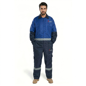 Combinaison de travail en coton ignifuge, fabrication directe d'usine, pour mécaniciens unisexes, d'un fabricant sur mesure pour la vente en gros B2B. - Product Image 1