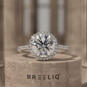 Anillo de compromiso de oro de 14k con diamantes cultivados en laboratorio, anillo de promesa, regalo para el Día de San Valentín - Product Image 1