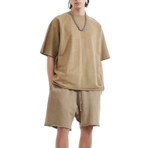 Ensembles pour hommes Chemise et short d'été 2 pièces Logo personnalisé de haute qualité Vêtements pour hommes couleur Ensemble short pour hommes 2026 - Product Image 2