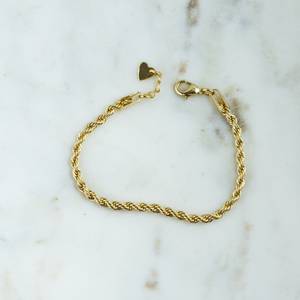 Wholesale Custom Ladies Bracelet 3mm Gold Rope Chain Dainty Minimalist <b>Gift</b> <b>For</b> <b>Her</b> Chain Bracelet At Factory Price - Product Image 5