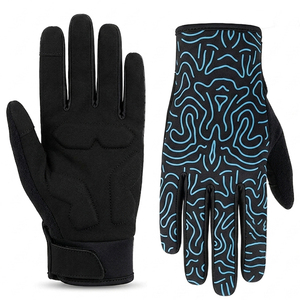 Gants de cyclisme respirants pour hommes et femmes, absorbant les chocs, compatibles avec les écrans tactiles, antidérapants, résistants à l'usure, gants de vélo de montagne à doigts entiers - Product Image 2