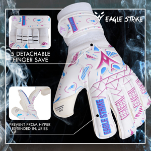 Gants de gardien de but en latex à doigts entiers, design personnalisé, logo personnalisé, respirants, sangle de poignet réglable, haute qualité, unisexe, meilleur prix - Product Image 5