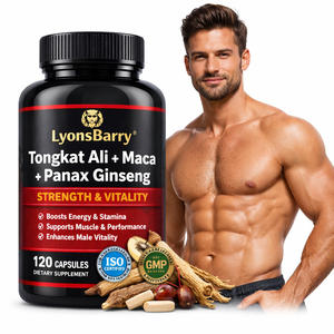Cápsulas de Tongkat Ali + Maca + Panax Ginseng – Fuerza y Vitalidad – Marca Privada OEM GMP - Product Image 1