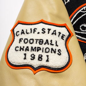 Premium Chenille Patch Letterman <b>Jacket</b> Soft Leather Sleeves Embroidered <b>Baseball</b> Varsity <b>Jacket</b> Custom <b>Men</b> Outerwear - Product Image 4