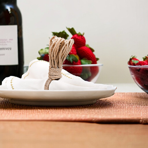 <b>Top</b> Selling Eco-Friendly Modern Luxury Handmade Jute Iron Napkin Rings New Design Flower Shape <b>Wedding</b> Party <b>Table</b> <b>Decoration</b> - Product Image 2