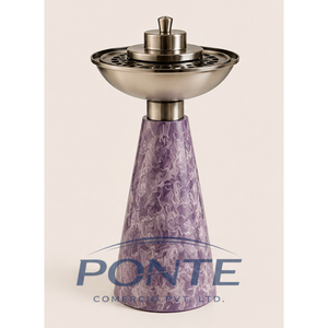 Quemador de Bakhoor Árabe, Elegante Quemador de Oud de Resina Morada, Mabkhara de Metal Duradero para Decoración del Hogar y Regalos de Ramadán - Product Image 3