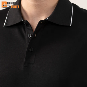 Camiseta Polo Lisa de Manga Corta 100% Algodón de Alta Calidad al por Mayor, Camiseta Polo Informal Unisex, Logotipo Personalizado, Camiseta para Hombre - Product Image 2