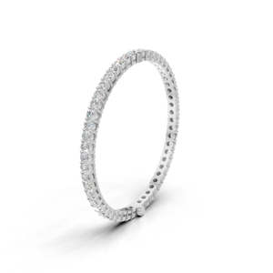 Anillo Clásico de Oro Blanco con Diamantes Redondos de Corte Brillante, Diamantes Naturales con Certificación GIA, Joyería de Compromiso para Mujer - Product Image 1