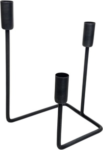 Countertop Decorative Black Color <b>Candle</b> Stand Durable Metallic Tapper <b>Candle</b> <b>Stick</b> Stand Premium Pure Long Lasting <b>Candle</b> Stand - Product Image 3