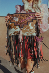 Bolso Bandolera de Cuero Vacuno con Flecos Estilo Western – Bolso de Hombro Boho Vintage Hecho a Mano con Borlas Largas para Mujer - Product Image 5