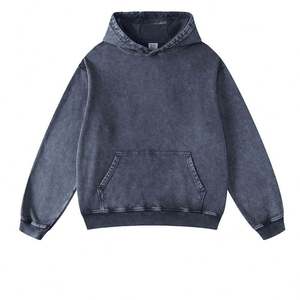 Sweat-shirt à capuche délavé pour homme, style vintage, avec finition délavée, capuche ajustable et style inspiré du streetwear - Product Image 6