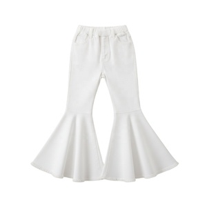Jeans de Corte Bootcut para Niñas, Estampados Vintage, Corte Regular, en Mezclilla de Poliéster y Algodón, para Primavera, Verano y Otoño - Product Image 2
