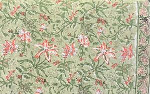 Tela de Algodón con Estampado Floral Hecho a Mano, Estilo Jaipuri, Textil de Verano para Vestidos, Servilletas y Prendas, Proveedor Mayorista - Product Image 3