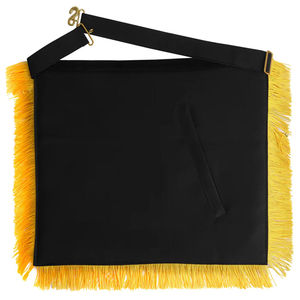 Past Commander Knights Templar Commandery <b>Apron</b> <b>Black</b> With Gold Fringe Regalia <b>Apron</b> Masonic Gears Masonic <b>Apron</b> - Product Image 5