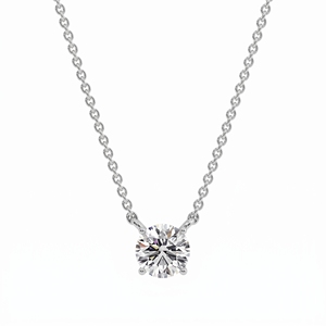 Collier solitaire de luxe en argent 925 avec pendentif en diamant naturel et cultivé en laboratoire, bijou de fiançailles romantique pour femme, cadeau - Product Image 2