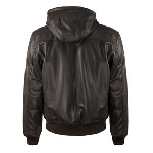 แจ็คเก็ตหนังมอเตอร์ไซค์แฟชั่นฤดูหนาวปี 2026 ทรงโอเวอร์ไซส์สำหรับผู้ชาย ทรงเข้ารูป หนัง PU กันน้ำ อุ่น สีน้ำตาล - Product Image 4