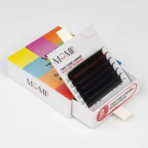 Extensiones de Pestañas de Lujo en Dos Tonos – 0.10mm Curvatura C, CC, D, DD |   MOMI Lash Profesional - Product Image 3