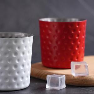 Verre à vin en métal personnalisé avec logo, incassable, style rétro à pois, gobelet à cocktail vintage en métal pour mariage et fête - Product Image 3