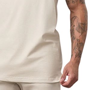 Mens Beige <b>Stringer</b> Jersey <b>Vest</b> Gym Tank Top Athletic Sleeveless Workout Shirt Fitness Bodybuilding Apparel - Product Image 5