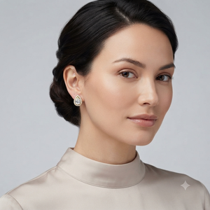 Boucles d'oreilles clous en argent 925 plaqué rhodium, personnalisées, tendance, scintillantes, avec diamant de laboratoire taille poire, goutte d'eau, halo fin, cadeau pour fête - Product Image 2
