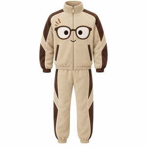 Mens Warm Fleece Tracksuit Two Piece Sportswear Set With Full Zip Jacket And Jogger <b>Pants</b> For Fitness Training And Outdoor Wear - Product Image 1