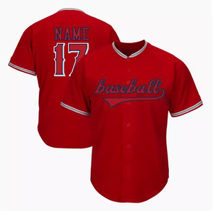 Camiseta de Béisbol Personalizada con Nombre de Equipo, 100% Poliéster, Impresión por Sublimación, Antibacteriana, Transpirable, de Secado Rápido, Anti-UV, Unisex para Adultos - Product Image 1