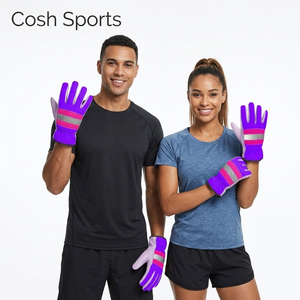 Gants de sécurité haute visibilité de qualité professionnelle avec bandes réfléchissantes et conception anti-coupure durable - Product Image 1