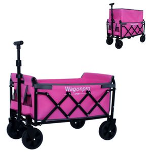 Carrello Utilitario Rosa Espandibile a Doppio Strato 100% Extra Spazioso per Campeggio, Spesa, Sport, Giardinaggio, Pesca - Product Image 2