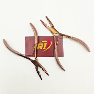 Pinzas Profesionales para Extensiones de Cabello Color Oro Rosa, Herramienta de Acero Inoxidable para Cerrar Anillos Micro, para Uso en Salón, Venta al Por Mayor OEM - Product Image 5