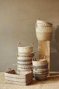 Juego de 3 cestas de mimbre marino para la habitación, cestas de almacenamiento hechas a mano, venta al por mayor, ecológicas, hechas en Vietnam - Product Image 5