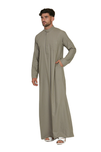 Low MOQ For Bulk Orders Arabic Pakistani Moroccan <b>Men's</b> Islamic Clothing <b>Thobes</b> Fashionable Ready To Wear <b>Thobes</b> For <b>Men</b> - Product Image 5