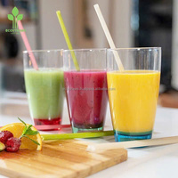 Pailles de riz appliquées dans les bars à jus Magasins de smoothies et les magasins de thé à bulles Assurer une expérience client naturelle