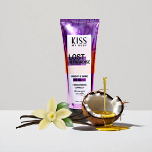 โลชั่นน้ำหอม Kiss My Body Bright Shine กลิ่น Lost Paradise 226 กรัม ผลิตภัณฑ์รักษ์โลก ช่วยให้ผิวขาวกระจ่างใส ชุ่มชื้น กลิ่นหอมเย้ายวนใจ - Product Image 3