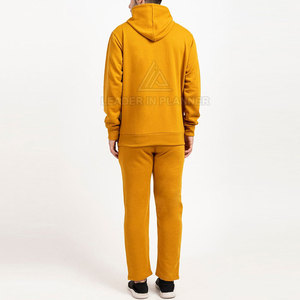 ชุดวอร์มผู้ชายแบบใหม่ขายส่ง สีพื้น แฟชั่นลำลอง ชุดสองชิ้นผ้าฟลีซ - Product Image 3