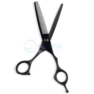 Tijeras de Adelgazamiento Ultraligeras de Color Negro Mate con Cuchillas de Precisión para Corte de Cabello Profesional, Agarre Duradero y Cómodo para Estilistas - Product Image 5