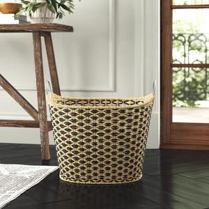 Panier de rangement décoratif et fonctionnel en jonc de mer fait main, vente en gros, écologique, fabriqué au Vietnam - Product Image 4