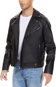 Vestes en cuir pour motards sur mesure, fabriquées par des fabricants en gros, pour hommes, en cuir véritable, taille personnalisée, veste d'hiver en cuir. - Product Image 2