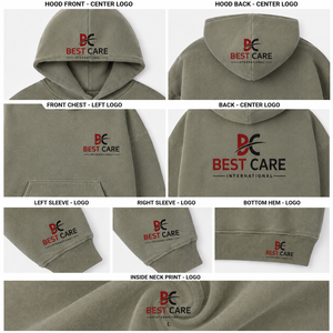 Sudadera con Capucha Extra Grande de Algodón 100% Premium al por Mayor, con Logotipo Bordado y Estampado Personalizado, Sudadera Unisex de Gran Gramaje - Product Image 1