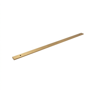 Poignée de meuble classique en laiton brossé massif, finition dorée, durable, pour armoire de cuisine, maison, bureau, commode, ou comme poignée de porte. - Product Image 1