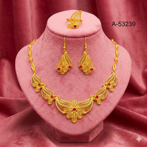 Luxury Women's Trendy 24K Gold Plated Brass Zircon Cushion Cut Imitation Pearl Lab Created 18inches Charm Box Chain A-53243 - Product Image 5