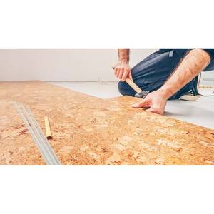 Composants en bois durables, revêtement de sol en liège adapté aux salons, chambres, bureaux et zones à fort trafic - Product Image 6